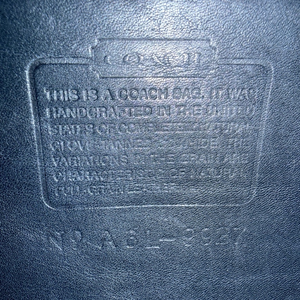 ✨ PRISTINE ✨ Vintage Coach Willis Bag 9927 Black Glovetanned Leather & Dust Bag - Picture 9 of 12